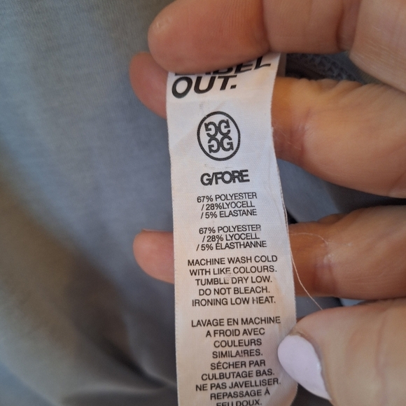 G/Fore Mens Light Blue 1/4 Zip Pullover Golf Layering Shirt Size M - Picture 6 of 8